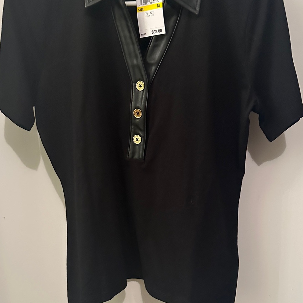 Michael Kors Black Leather Jacket size m